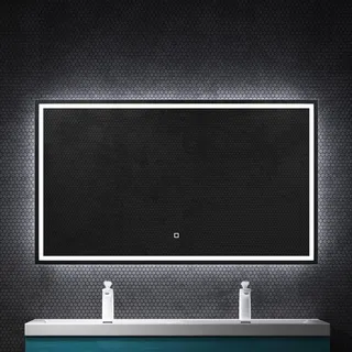 mai & mai Badspiegel mit LED 120x60cm LED Touchschalter, Beschlagfrei durch Antifog-Schicht