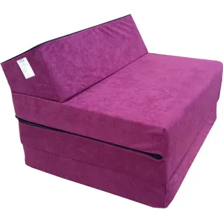 Natalia Spzoo Schlafsessel Klappmatratze Faltmatratze 200x70x10cm, 0811224 - Violett