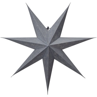 STAR TRADING LED Dekolicht Decorus, Star Trading Papierstern Decorus, handgeschöpftes Papier, silber-gra silberfarben