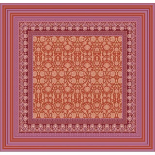 Bassetti MIRA Tischdecke - Jacquard aus 100% Baumwolle in der Farbe Rot R1, Maße: 170x170 cm - 9326084