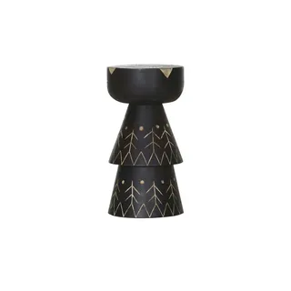 GUTMANN FACTORY Manda Schwarz Mangoholz 65 x 34 cm