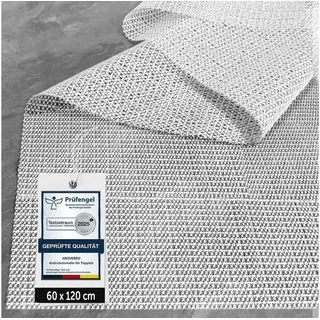 LuxusKollektion Antirutsch Teppichunterlage Antirutschmatte Teppich 60 x 120 cm (Rechteckig) Weiß weiß