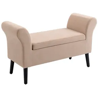 Homcom Polsterbank Beige 111,5 x 41 x 65 cm