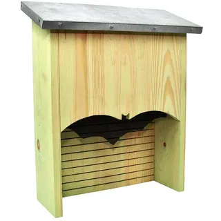 Esschert Design Fledermaus Haus Kasten Nistkasten Hotel Brutkasten Holz Zinkdach