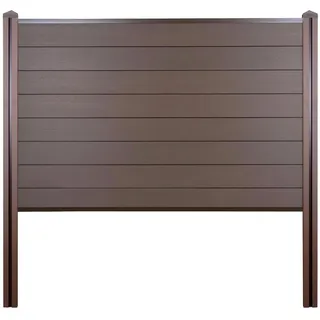 MCW Sichtschutzelement 195 x 122 cm Braun WPC