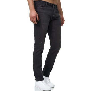 John Kayna Slim-fit-Jeans Herren Jeans Hose Slim Fit Männer Skinny Denim Designerjeans 600JS (Jeanshose Designerjeans Bootcut, 1-tlg) Freizeit Business Casual grau
