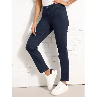 Stretch-Jeans ASCARI Gr. 19, Kurzgrößen, blau (dark blue) Damen Jeans Stretch