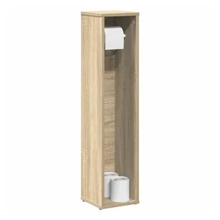 vidaXL Badezimmerschrank mit Rollenhalter 20,5 x 90 x 20 cm Braun