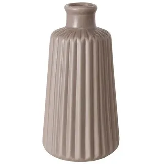 BOLTZE GRUPPE GmbH Dekovase Keramikvase mit Prägung, 18 cm, ESKO (einzeln) beige 17 cm