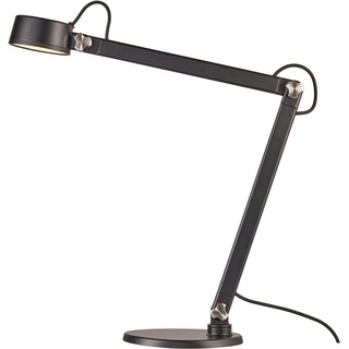 F (A bis G) LED Tischleuchte DESIGN FOR THE PEOPLE "NOBU" Lampen Gr. Höhe: 46,5 cm, schwarz Schreibtischlampe LED Schreibtischlampen