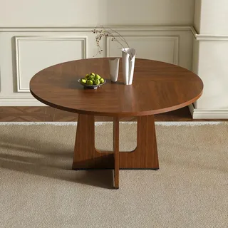 stilvora Esstisch Ø 120 cm braun