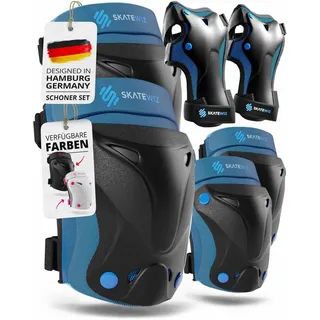 SKATEWIZ Knieschoner Set Blau XS
