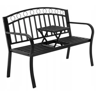 Sitzbank Gartenbank Gartenmöbel Parkbank Wetterfest mit Tisch Design Neu