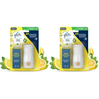 Glade Touch & Fresh (Brise One Touch) Mini Spray, Raumduft, Halter inkl. 1 Nachfüller, Fresh Lemon (Limone), 10 ml (Packung mit 2)