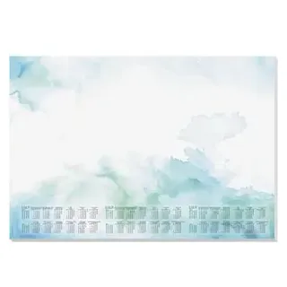 Sigel Schreibunterlage Watercolor Sea 59,5 x 41cm Blau/Grün/Weiß