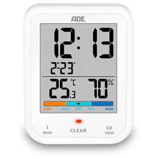 Digitale Badezimmeruhr mit Hygrometer und Thermometer - Weiß - weiß