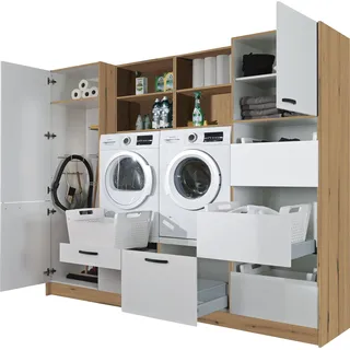 Express Küchen Küchenzeile Arta 240 cm weiß