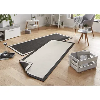 HANSE HOME Panama Wendeteppich 80 x 250 cm Schwarz