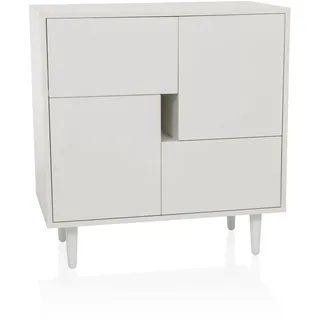 hjh living LYKKJA 72 x 77 x 39,5 cm Weiß