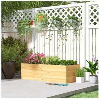 Outsunny Hochbeet aus Holz 140 x 60 x 40 cm