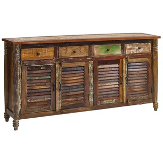 Massivmoebel24 Sideboard 183 x 42 x 90 cm mehrfarbig