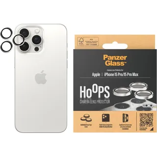 Panzer Glass PanzerGlass Hoops Camera Lens Protector (1 Stück, iPhone 15 Pro, iPhone 15 Pro Max), Smartphone Schutzfolie, Weiss