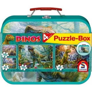 Dinos, Puzzle-Box, 2x60, 2x100 Teile