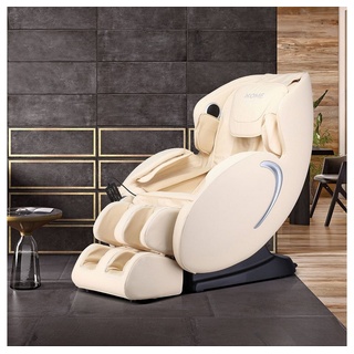 HOME DELUXE Massagesessel SONO, Zero-Gravity Liegeposition, mit Wärmefunktion, 2D Massage Technologie beige