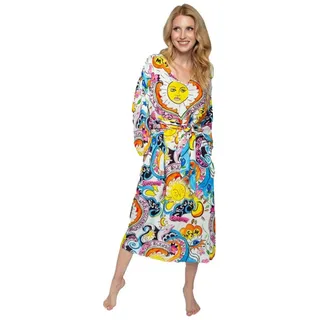 Emily Van Den Bergh Sommerkleid white multi comic weiß 38