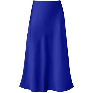 Satin Rock Damen Midi Rock Langer Rock Business Outfit Business Elegant Satin Maxirock Midirock Satinrock Satin Kleid Maxi Skirt