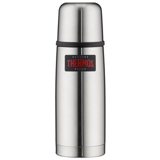 THERMOS Thermoflasche Kanne Light&Compact Isolierflasche, Isolierkanne Thermo Flasche Kaffee Becher silberfarben 350 ml - 21,5 cm