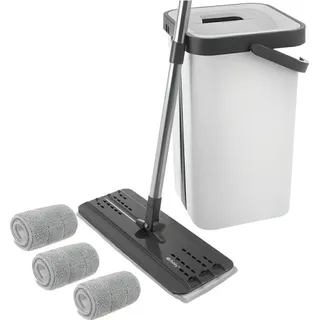 ruhhy Bodenwischer Wischmopp Set grau