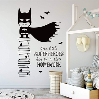 FOMBV Wandaufkleber Echt Rushed Batman Vinyl Superheld Art Home Decor Wandaufkleber für Kinder Kinderzimmer Leben Aufkleber Poster