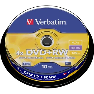 Verbatim DVD+RW 4.7 GB 4x 10 St.
