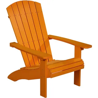 NEG Design Adirondack Stuhl Marcy (orange) Westport-Chair Sessel täuschend echte Holzoptik, Indoor und Outdoor Möbel