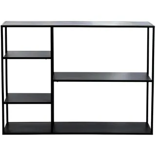 [en.casa] Standregal Isojoki 120 x 35 x 87,5 cm Schwarz