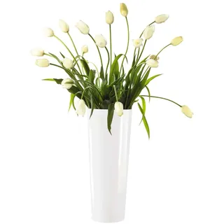 ASA 1036005 Vase Stein, 18 x 18 x 46 cm, weiß
