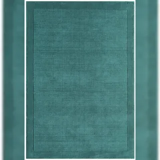 KADIMA DESIGN STOW Wollteppich 120 x 170 cm Türkis