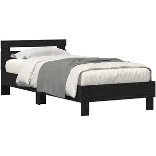 vidaXL Moderner Bettrahmen 90 x 200 cm Schwarz