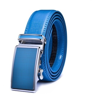 autolock Ledergürtel Gürtel Herren, Automatik Gürtel (Wirtschaftspaket) klassisches Design blau