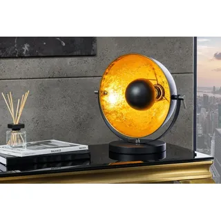 riess-ambiente Tischleuchte STUDIO 40cm schwarz / gold, ohne Leuchtmittel, flexibel verstellbar,Industrial schwarz