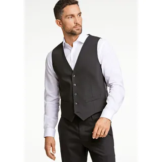 Anzugweste LINDBERGH "Lindbergh Weste", Herren, Gr. 50, schwarz, Oberstoff: 54% Polyester, 44% Wolle, 2% Elasthan; Futter: 95% Polyester, 5% Elasthan, Westen