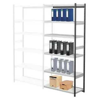 Kerkmann Stora 100 Aktenregal 100 x 40 x 225 cm schwarz
