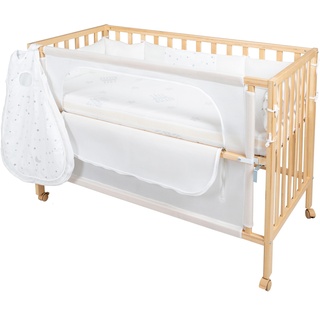 Babybett ROBA "Room Bed, safe asleep, Sternenzauber natur" Gr. Liegefläche B/L: 60 cm x 120 cm, kein Härtegrad, beige (natur) Baby Babybetten Babymöbel-Serien