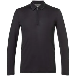super.natural Zip Polo LS jet black (872) M