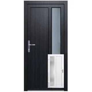 PANTO K 511 links 98 x 198 cm anthrazit/weiß