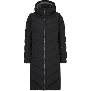 Ziener Damen TELSE Winter-Mantel | warm, atmungsaktiv, wasserdicht, knielang, black, 34