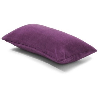 CELINATEX Xanio Dekokissen mit Innenkissen 40 x 80 cm lila Coral-Fleece Sofakissen Mikrofaser Kuschelkissen
