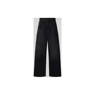 High Loose Fit Jeans mit Label-Detail Modell 'Skater', Black, $listsize[$i].replace('"','"')