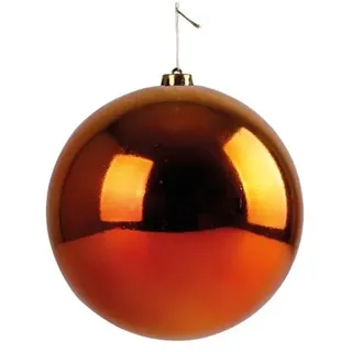 Christbaumkugel Weihnachtskugel ⌀ 15 cm Baumschmuck Deko-Kugel orange glänzend : Orange : ⌀ 15 cm